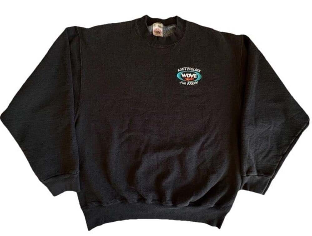 Vintage WDVE Rock Radio Sweatshirt Fruit of the Loom XL Scott Paulsen Jim Krenn